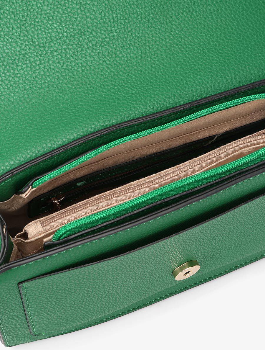 Sac bandoulière Dominique - Vert - Image 5