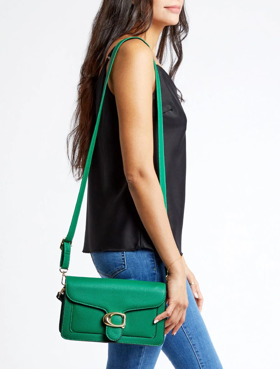 Sac bandoulière Dominique - Vert - Image 6
