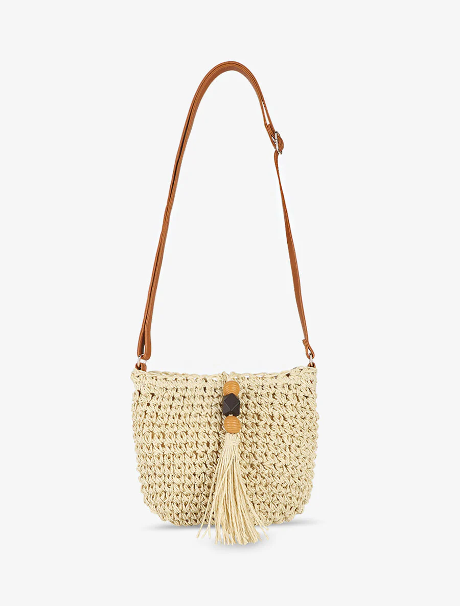 Sac bandoulière Hélène - Beige clair