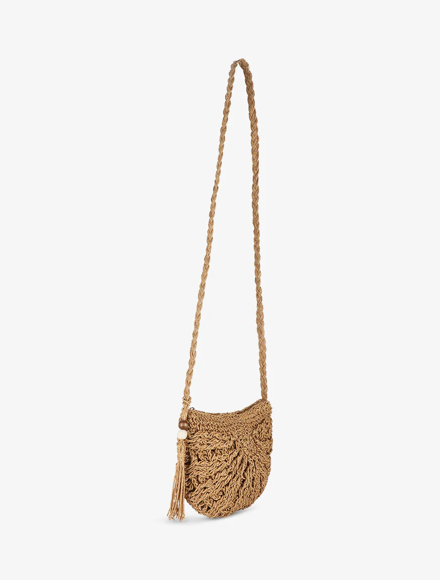 Sac bandoulière Rufina - Café au lait - Image 3