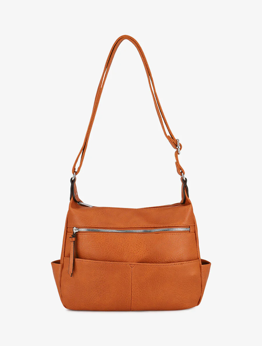 Sac bandoulière Sarah - Camel