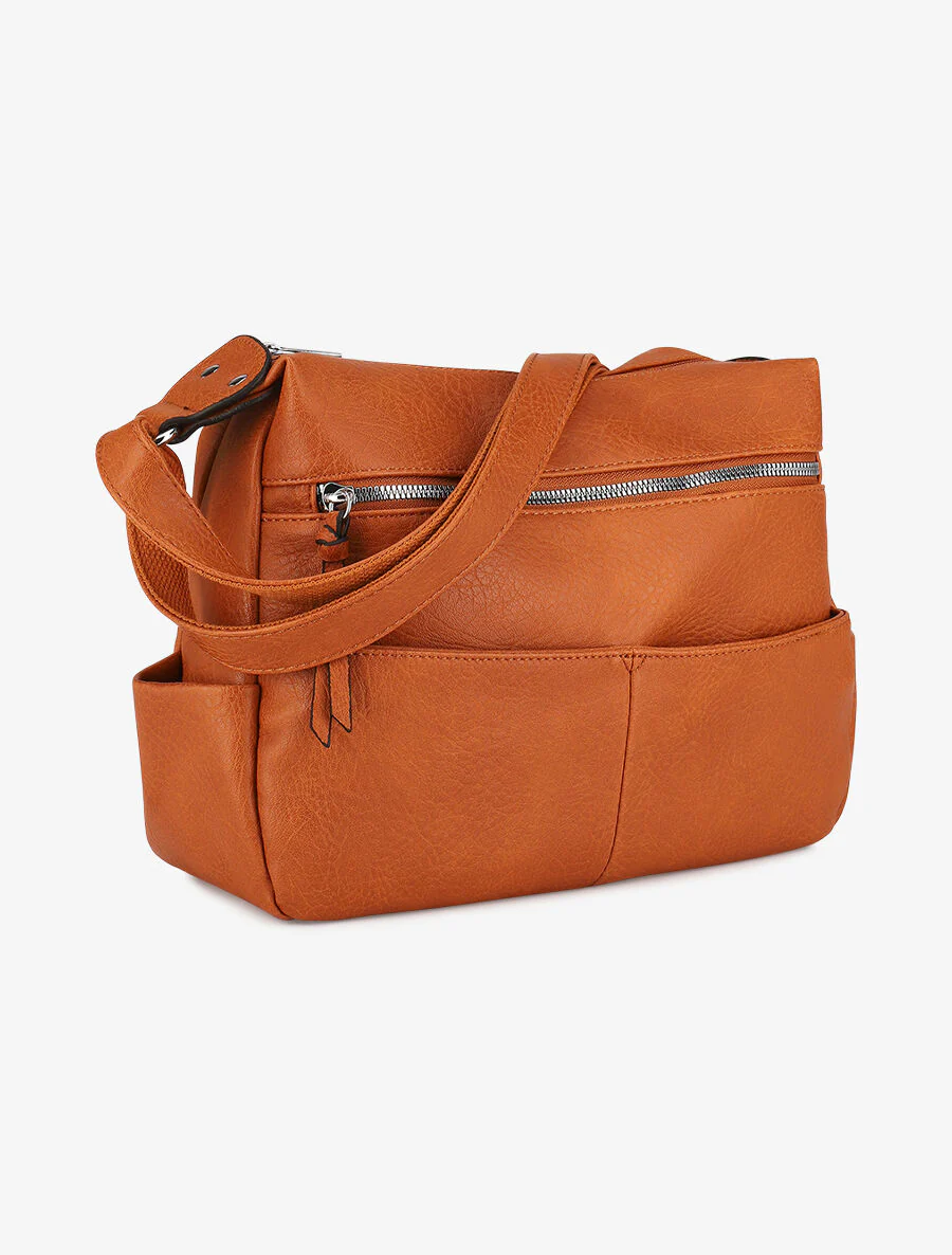 Sac bandoulière Sarah - Camel - Image 3