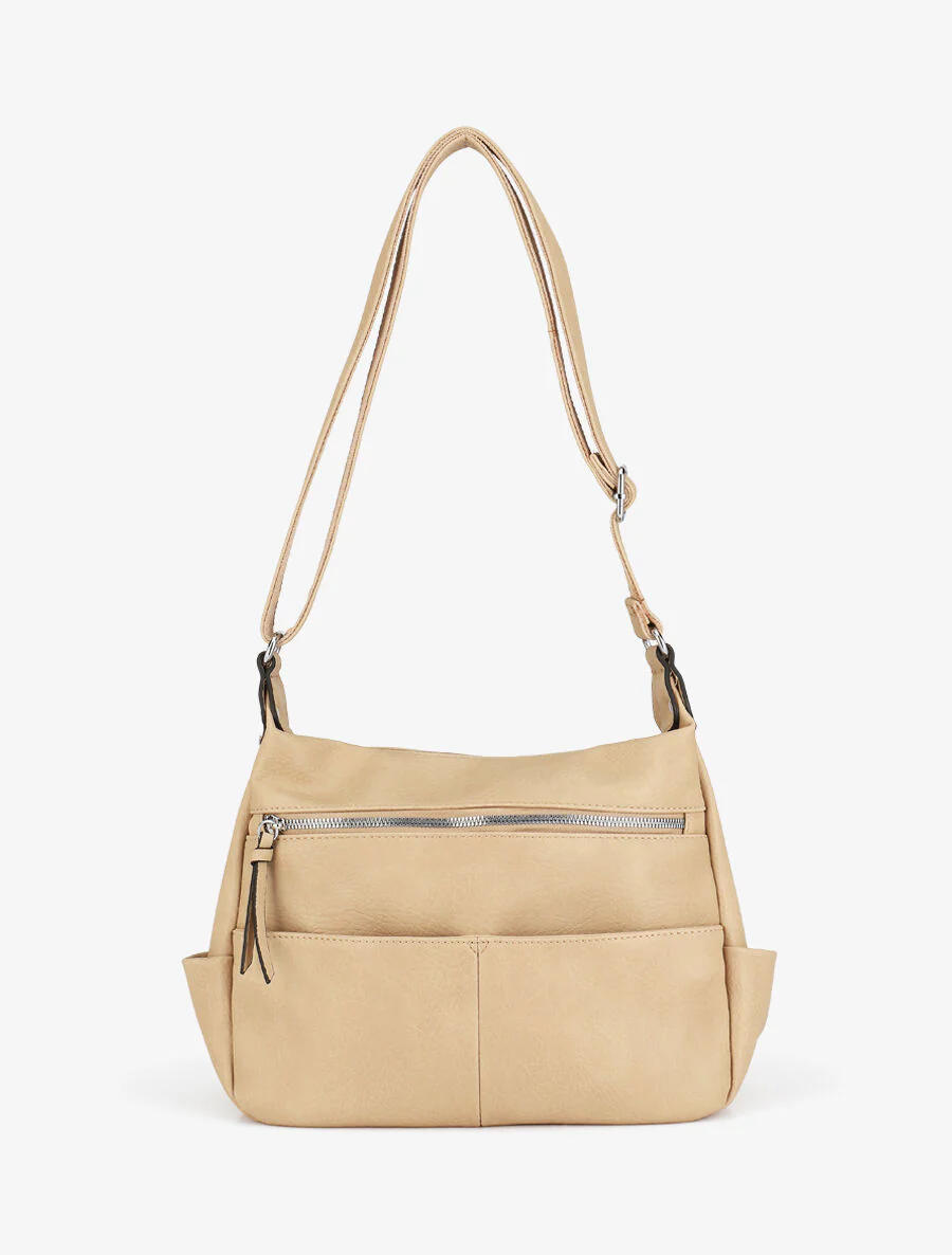 Sac bandoulière Sarah - Taupe
