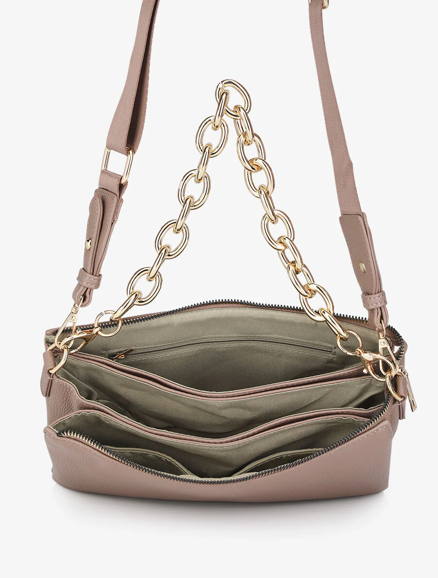Sac besace Alana - Taupe - Image 6