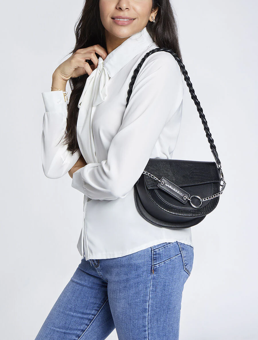 Sac besace Albertine - Noir - Image 4