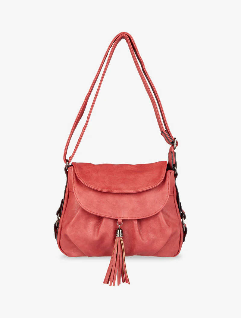 Sac besace Aline - Rouge