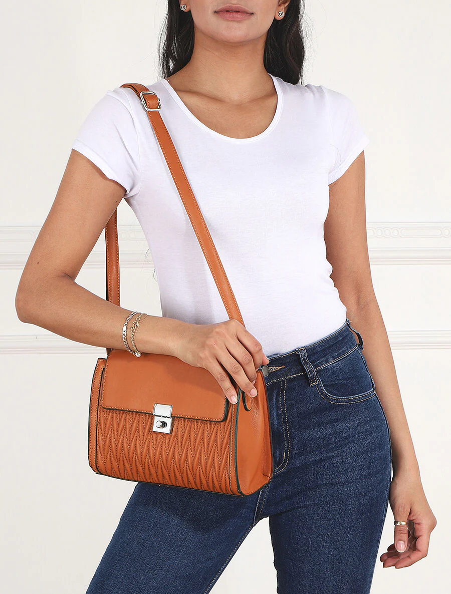 Sac besace Amanda - Camel - Image 5