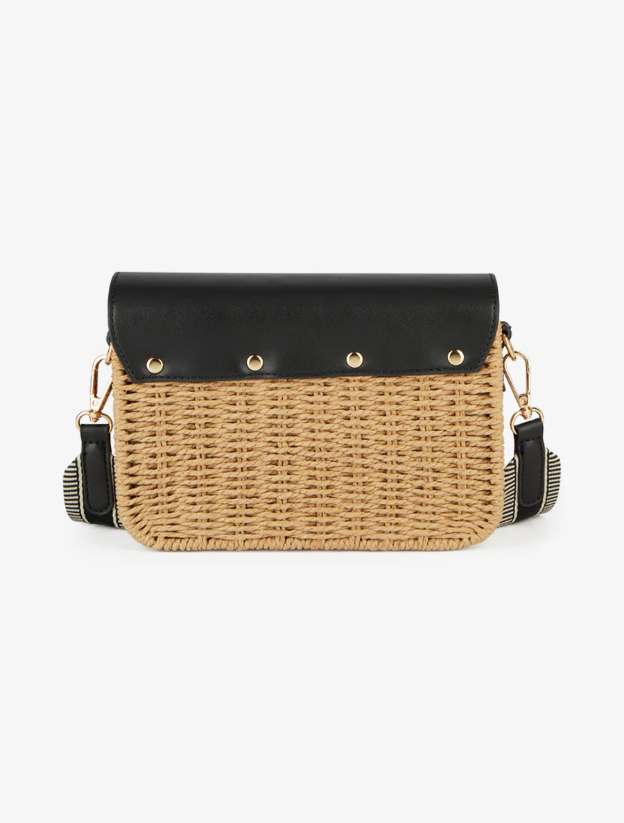 Sac besace Amandine - Noir - Image 2