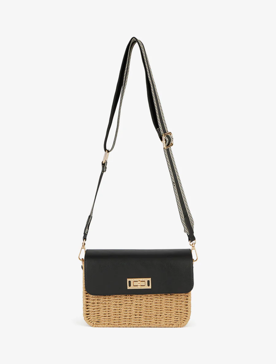 Sac besace Amandine - Noir - Image 3