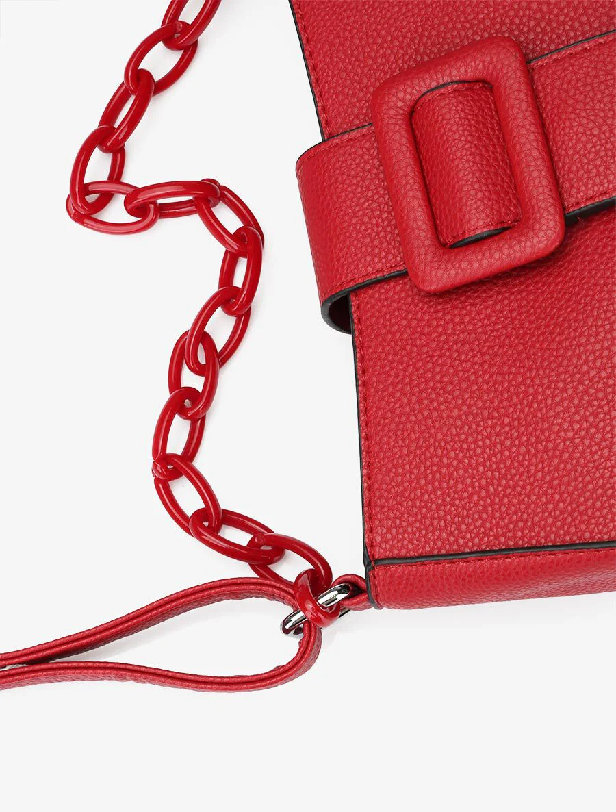 Sac besace Amandine - Rouge - Image 4