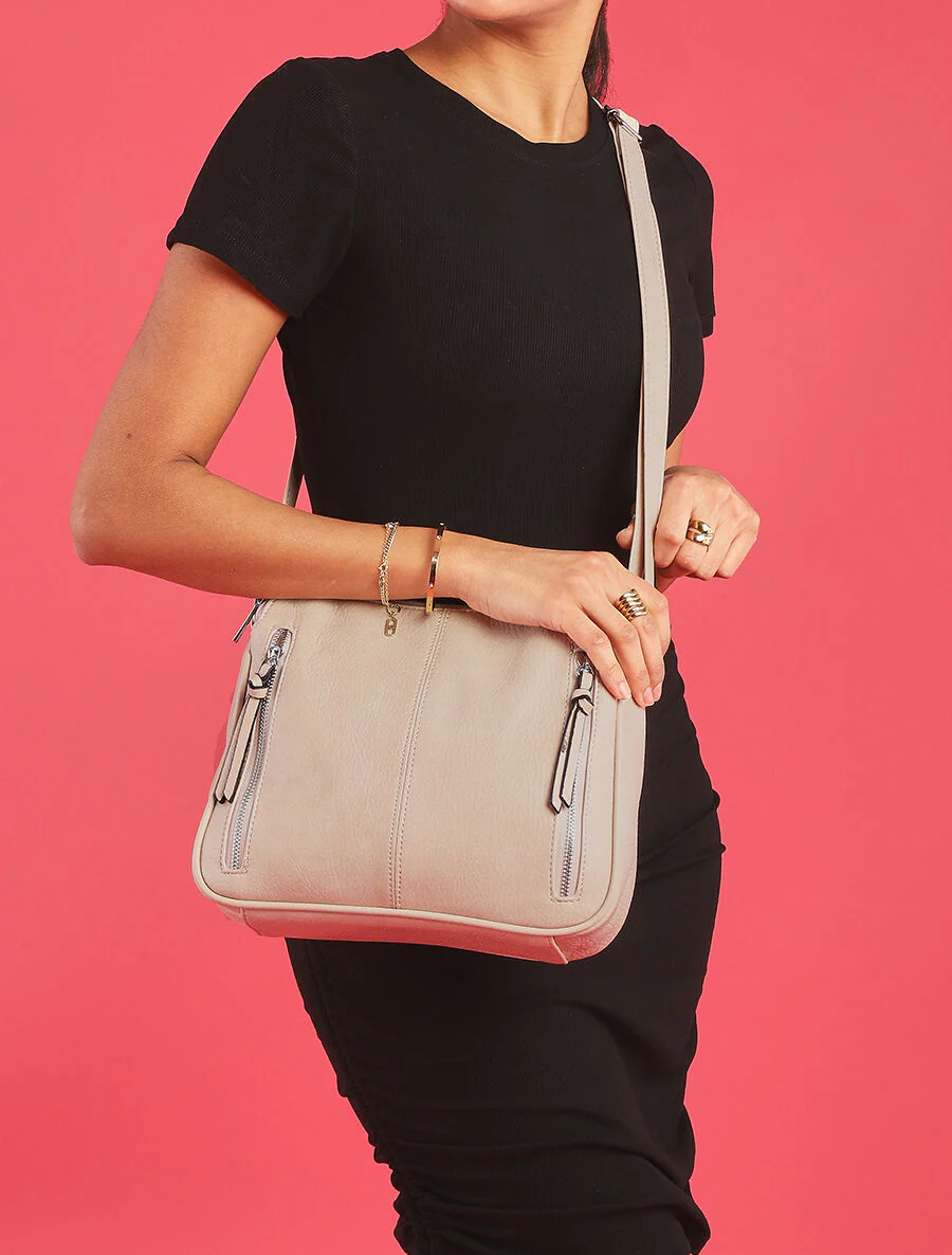 Sac besace Amara - Beige - Image 6