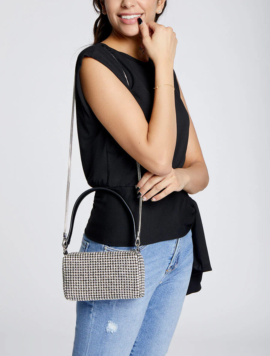 Sac besace Ariana - Argent - Image 5