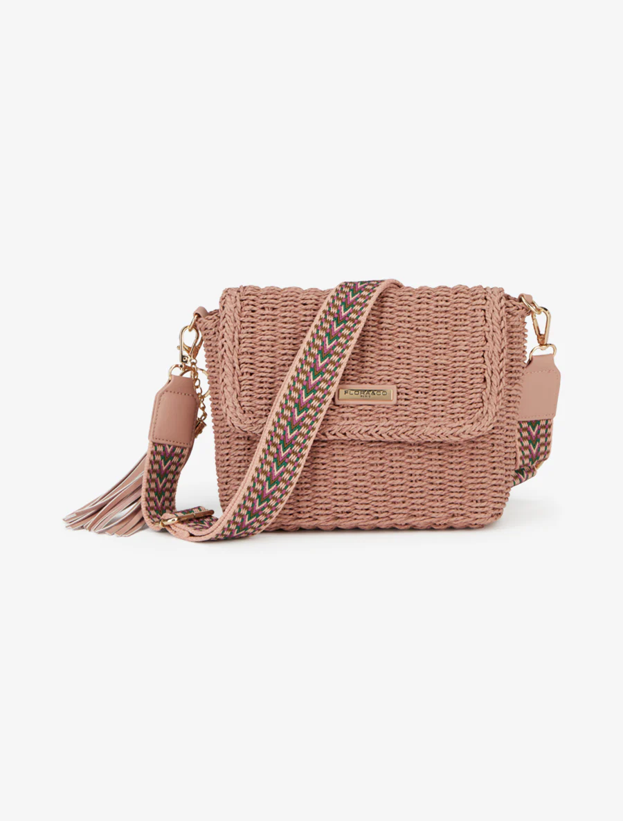 Sac besace Ariane - Vieux rose