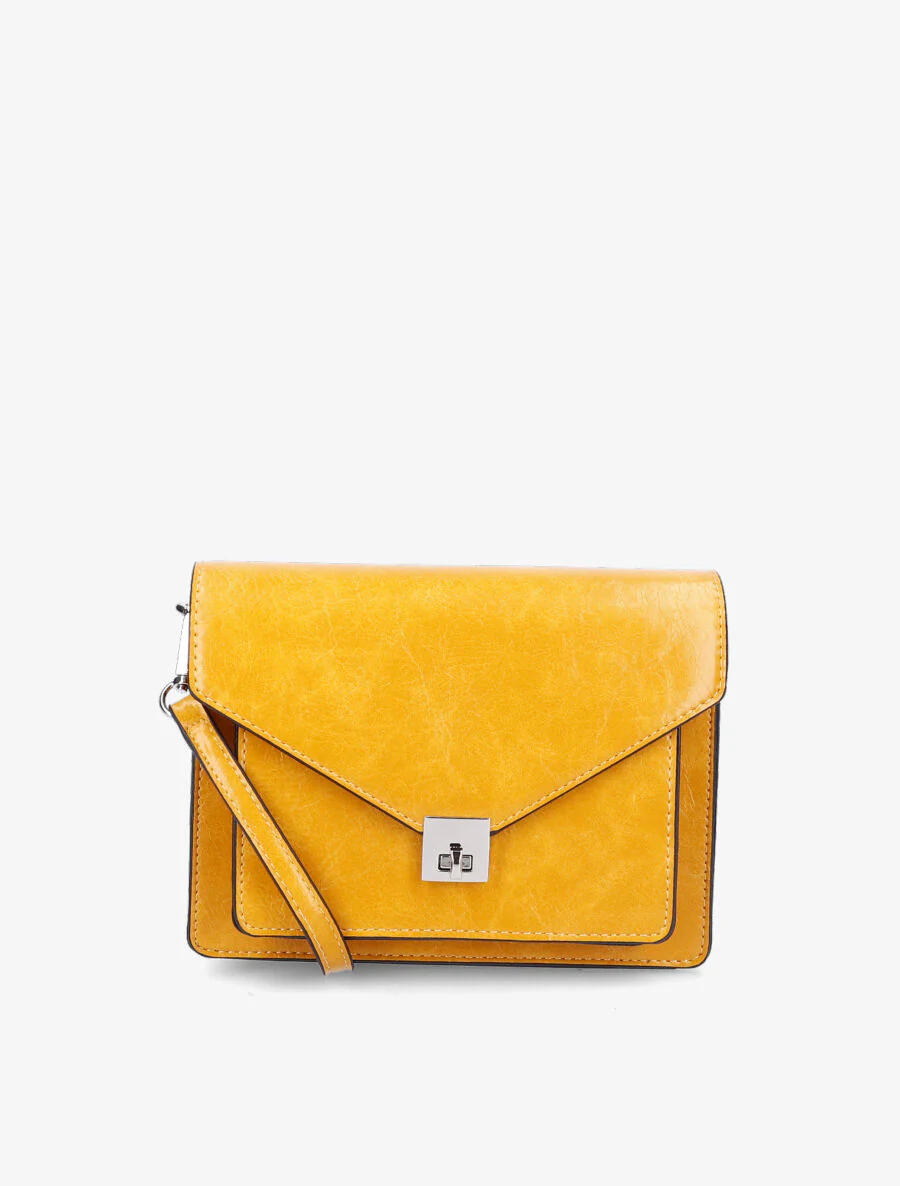 Sac besace Armelle - Jaune moutarde