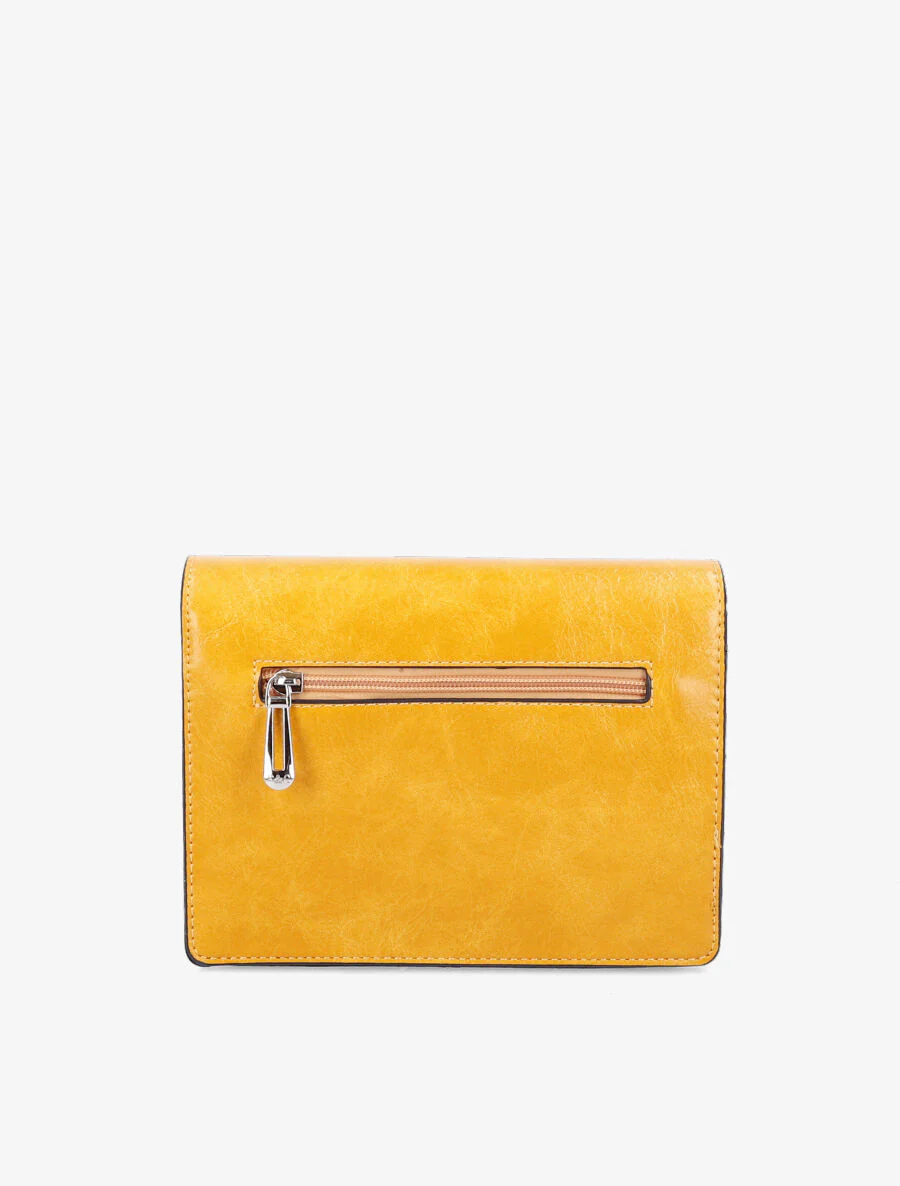 Sac besace Armelle - Jaune moutarde - Image 3