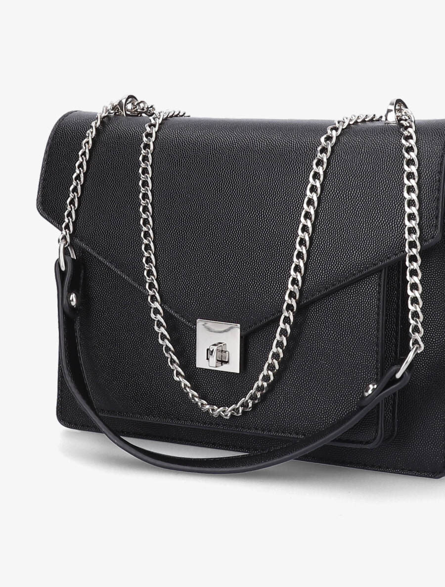 Sac besace Carine - Noir - Image 4