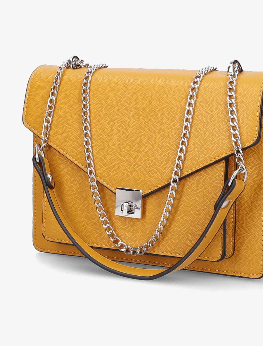 Sac besace Carine - Jaune moutarde - Image 4