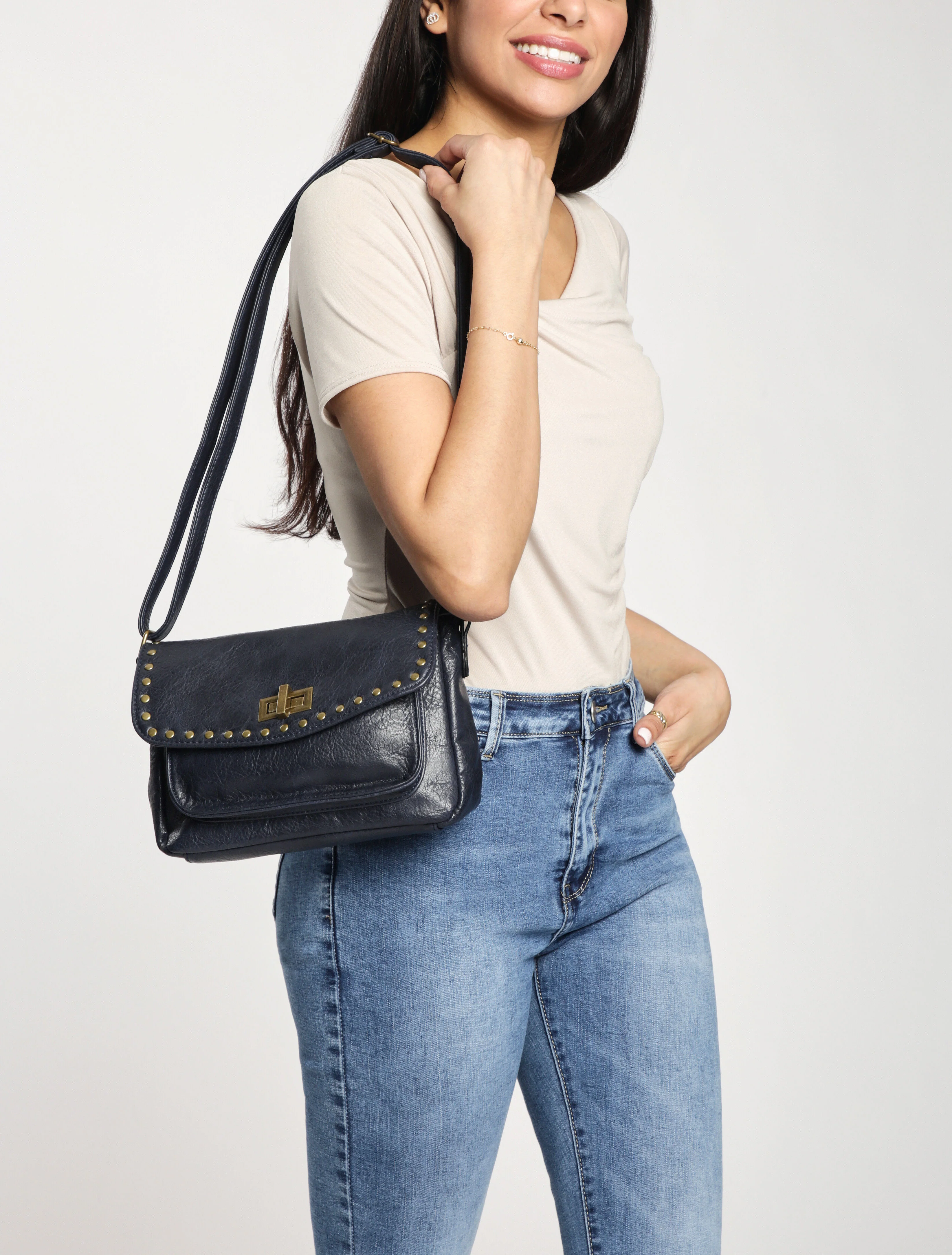 Sac besace Caro - Marine - Image 5