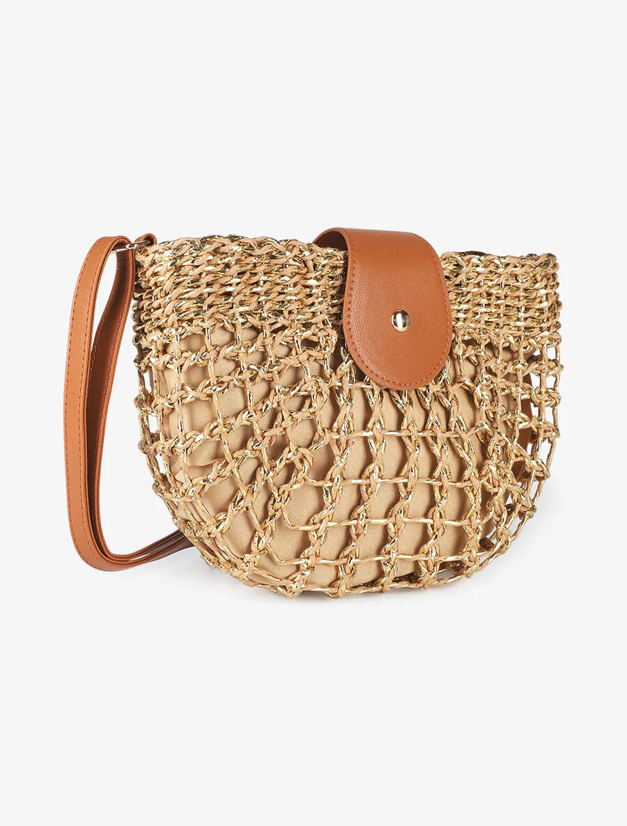 Sac besace Cécile - Beige foncé - Image 3