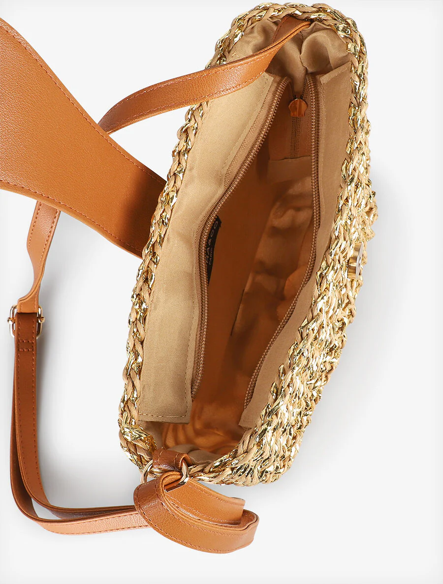 Sac besace Cécile - Beige foncé - Image 4