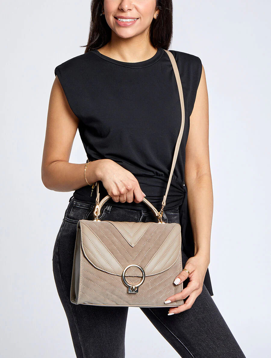 Sac besace Christelle - Beige - Image 4