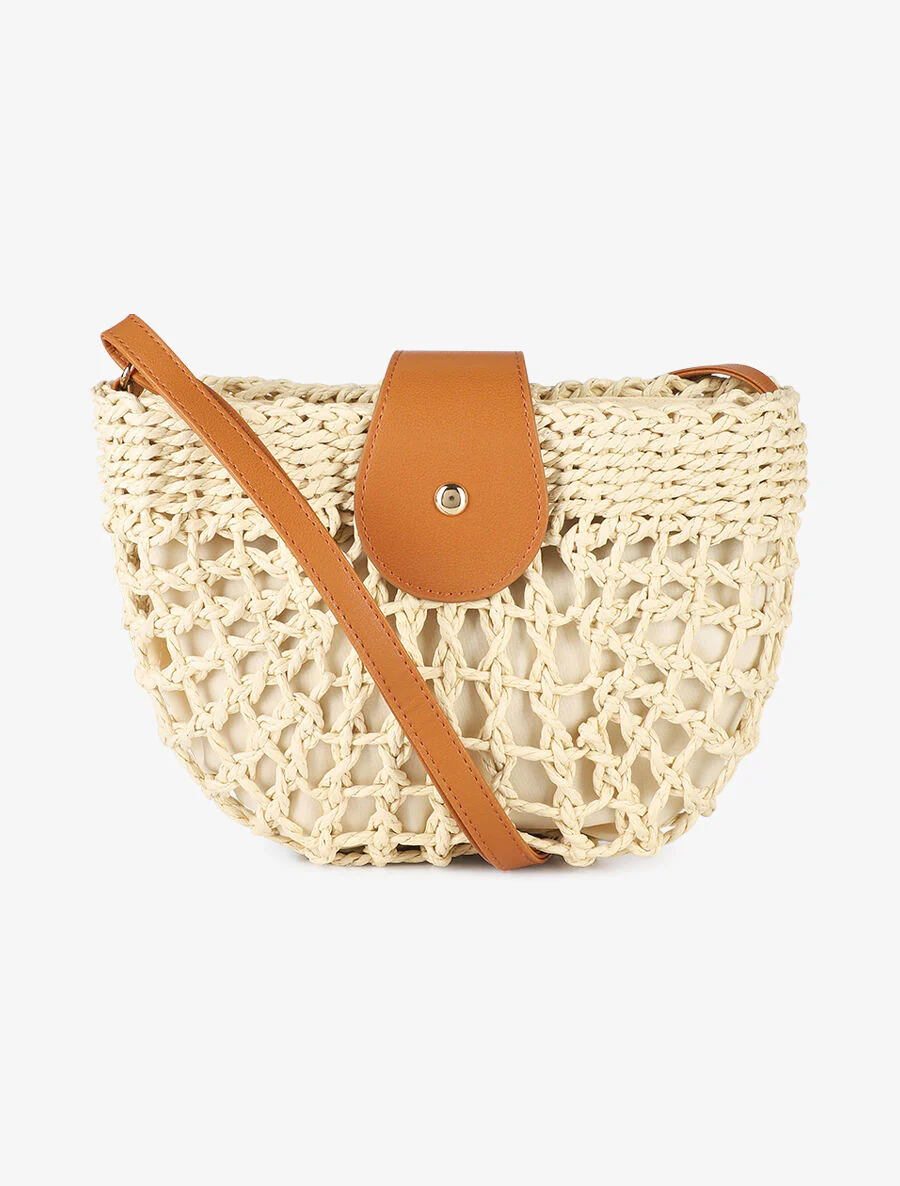 Sac besace Clara - Beige clair