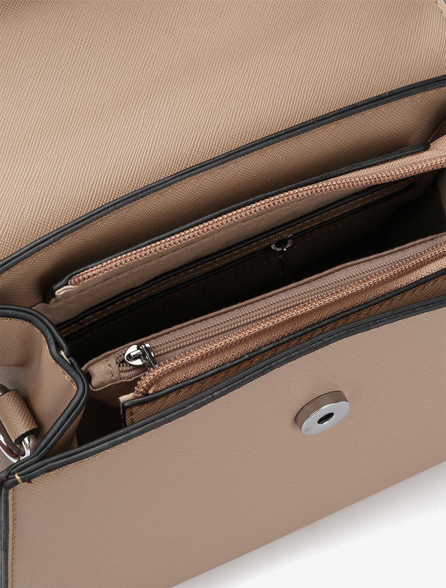 Sac besace Clarence - Taupe - Image 5