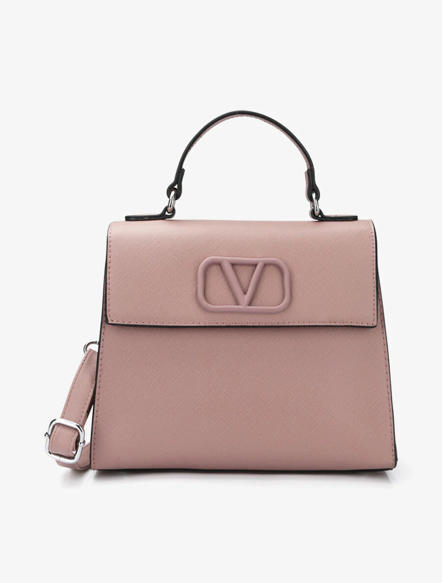 Sac besace Clarence - Vieux rose