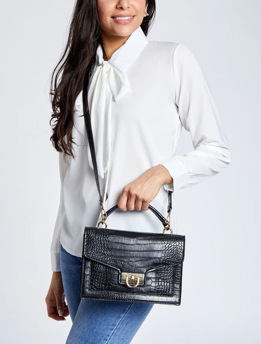 Sac besace Claudia - Noir - Image 4