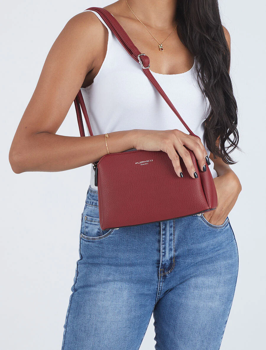 Sac besace Clémence - Rouge - Image 5