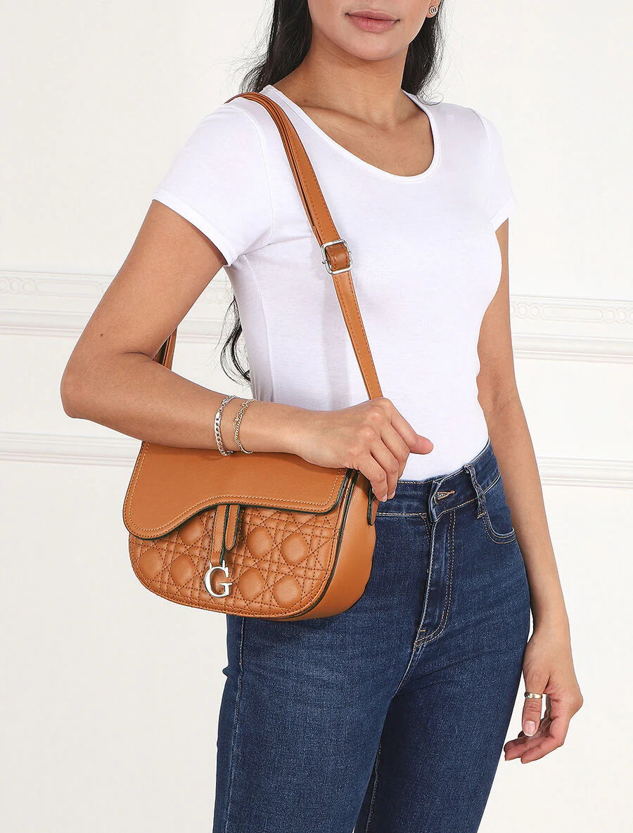 Sac besace Donna - Camel - Image 5