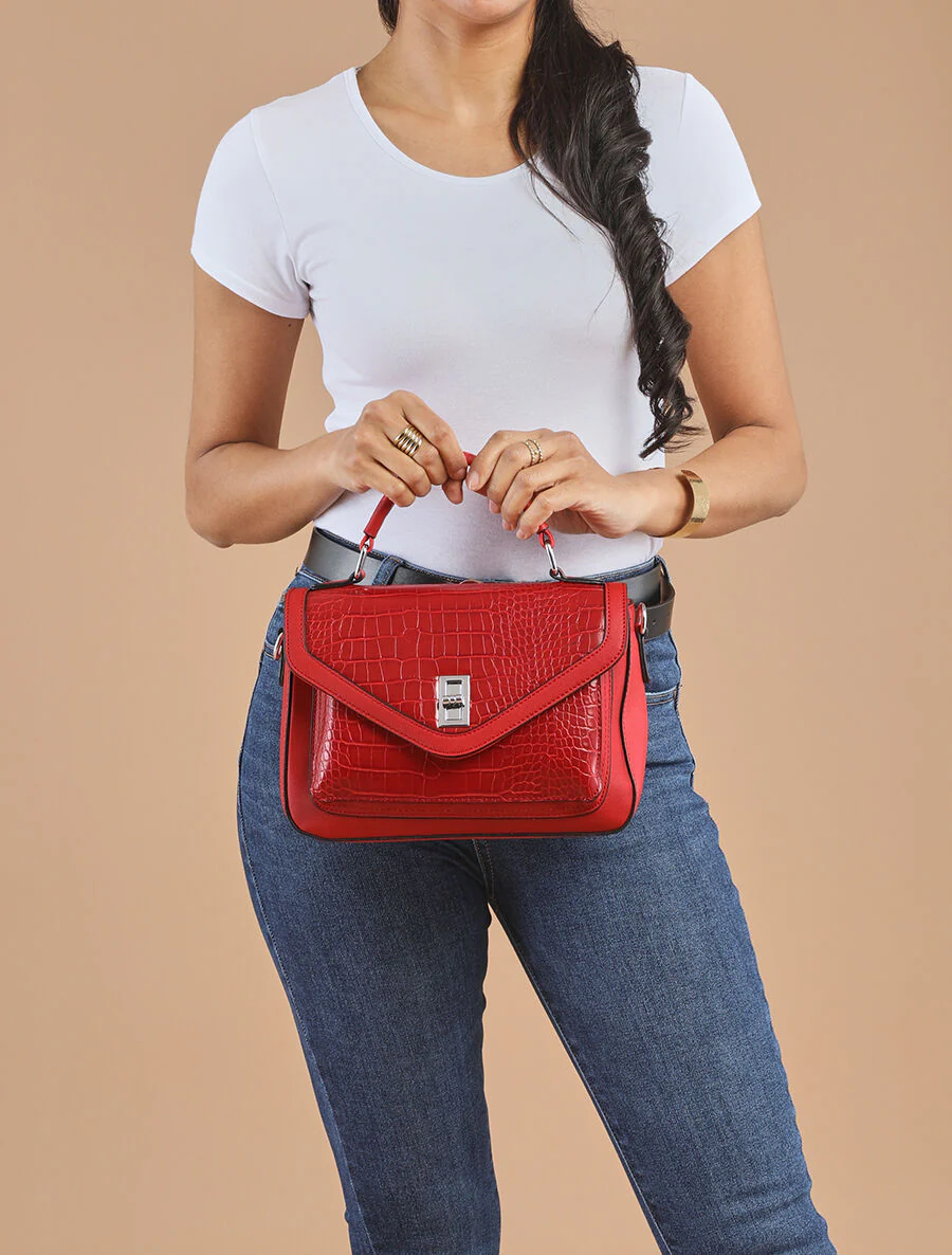 Sac besace Faith - Rouge - Image 5