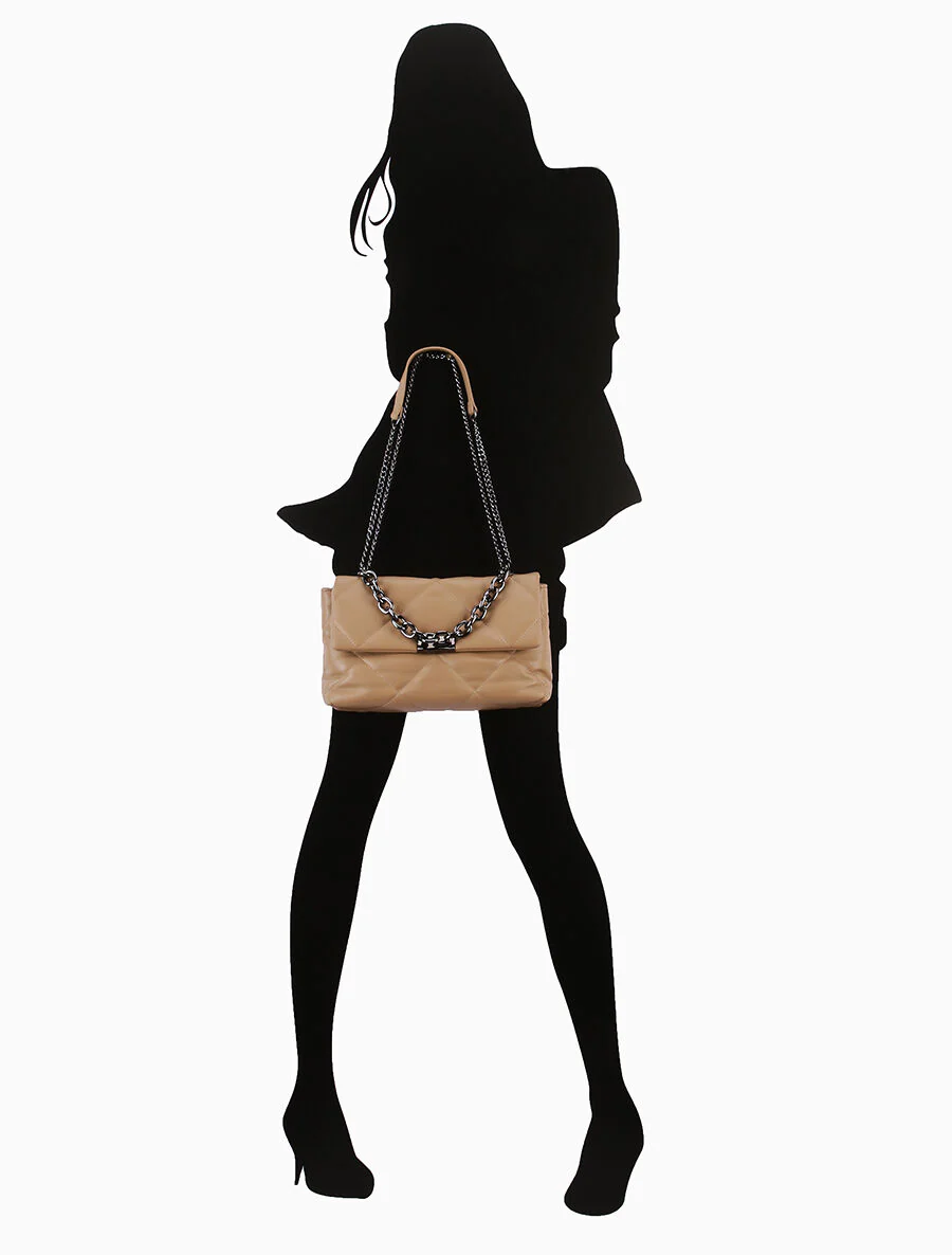 Sac besace Gaelle - Taupe - Image 5