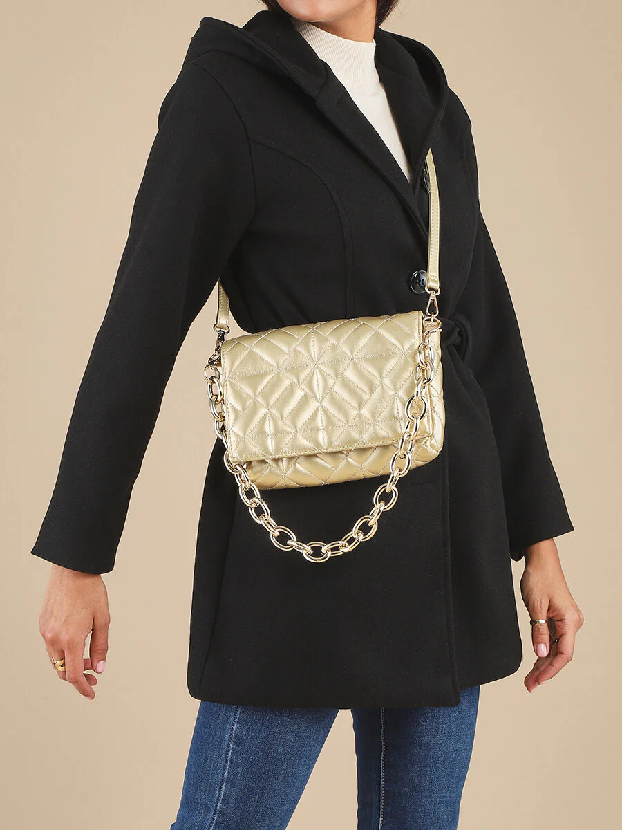 Sac besace Gianella - Or - Image 7