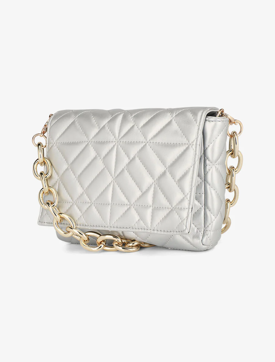 Sac besace Gianella - Argent - Image 3