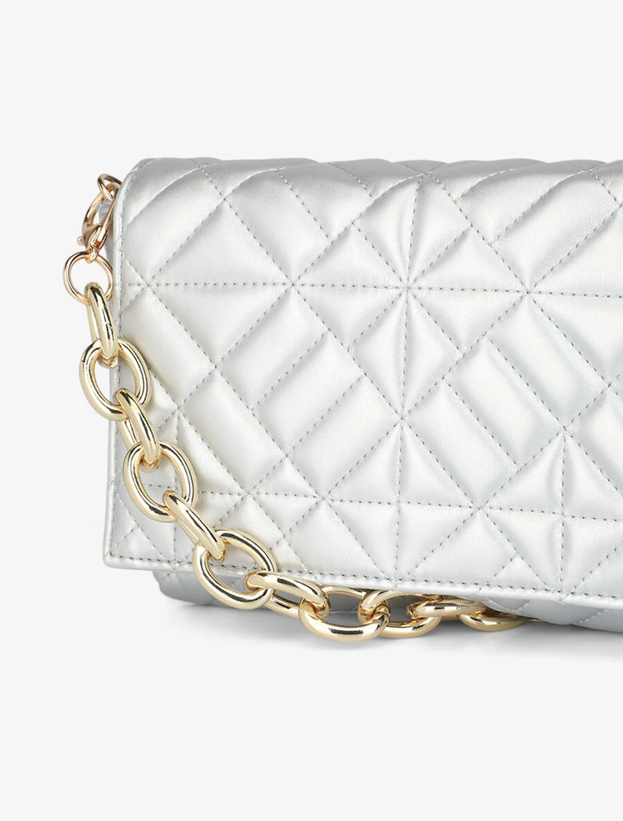 Sac besace Gianella - Argent - Image 4