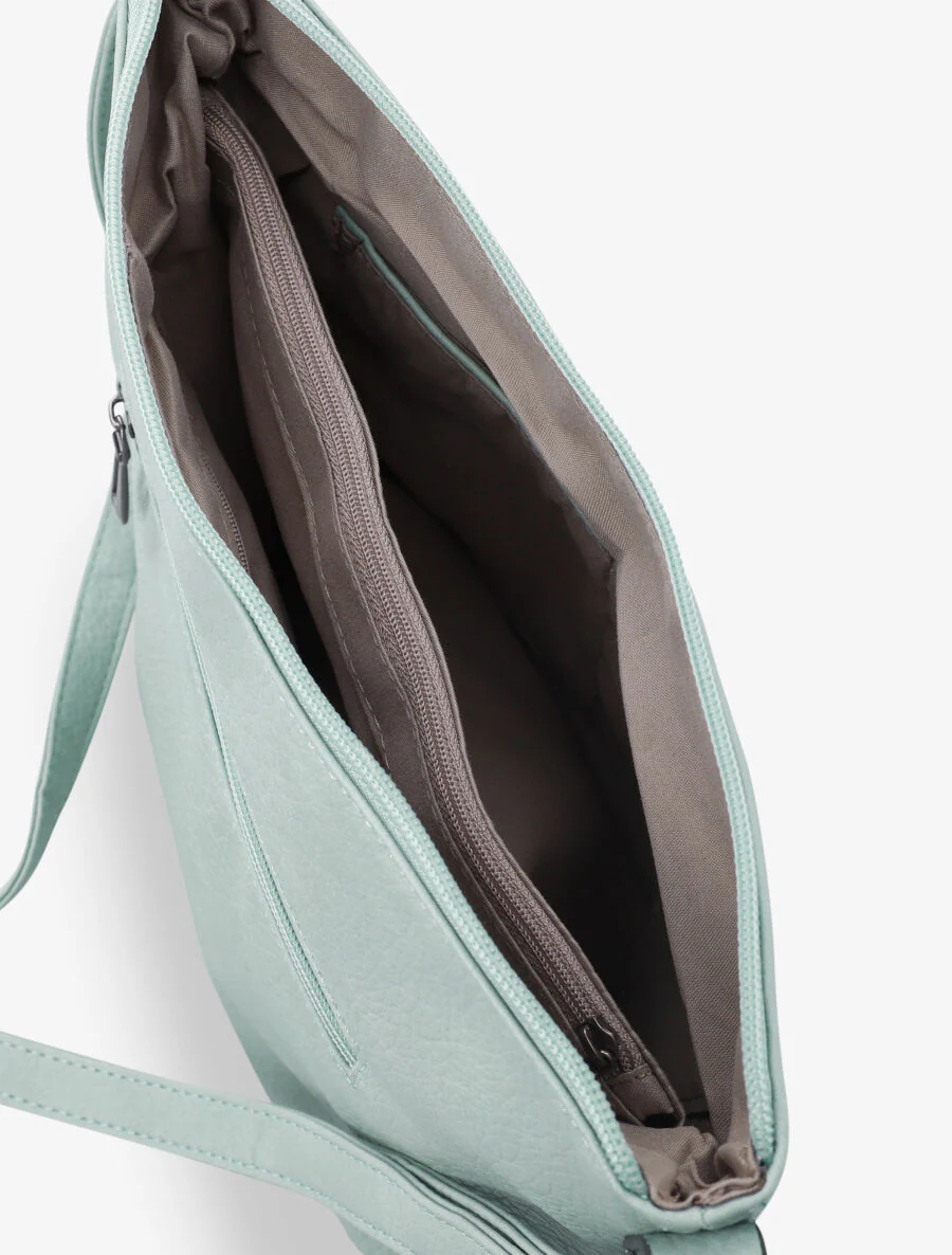 Sac besace Irena - Vert d'eau - Image 4