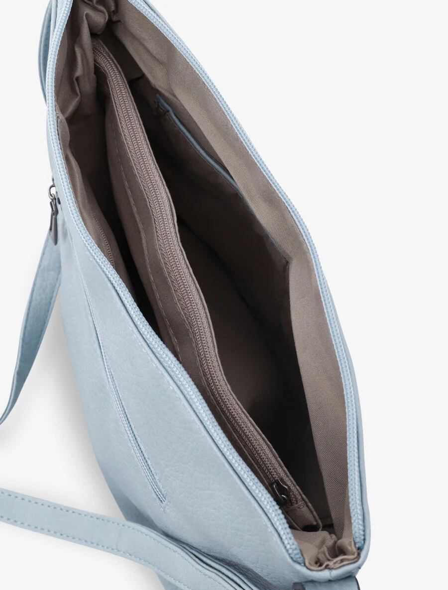 Sac besace Irena - Bleu ciel - Image 4