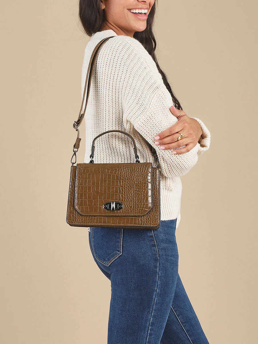 Sac besace Jana - Taupe - Image 7