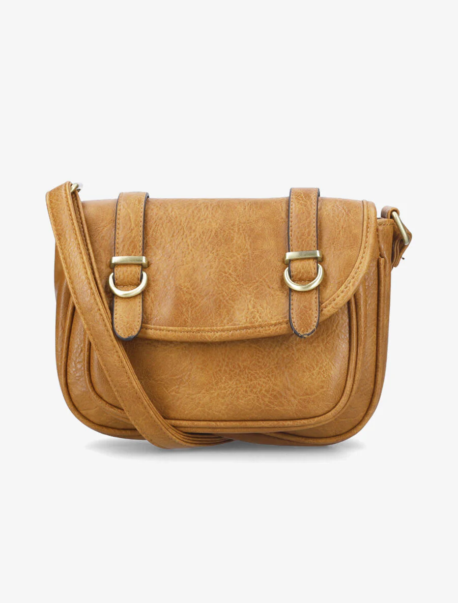 Sac besace Janet - Jaune moutarde