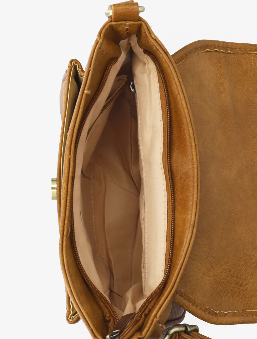 Sac besace Janet - Jaune moutarde - Image 5