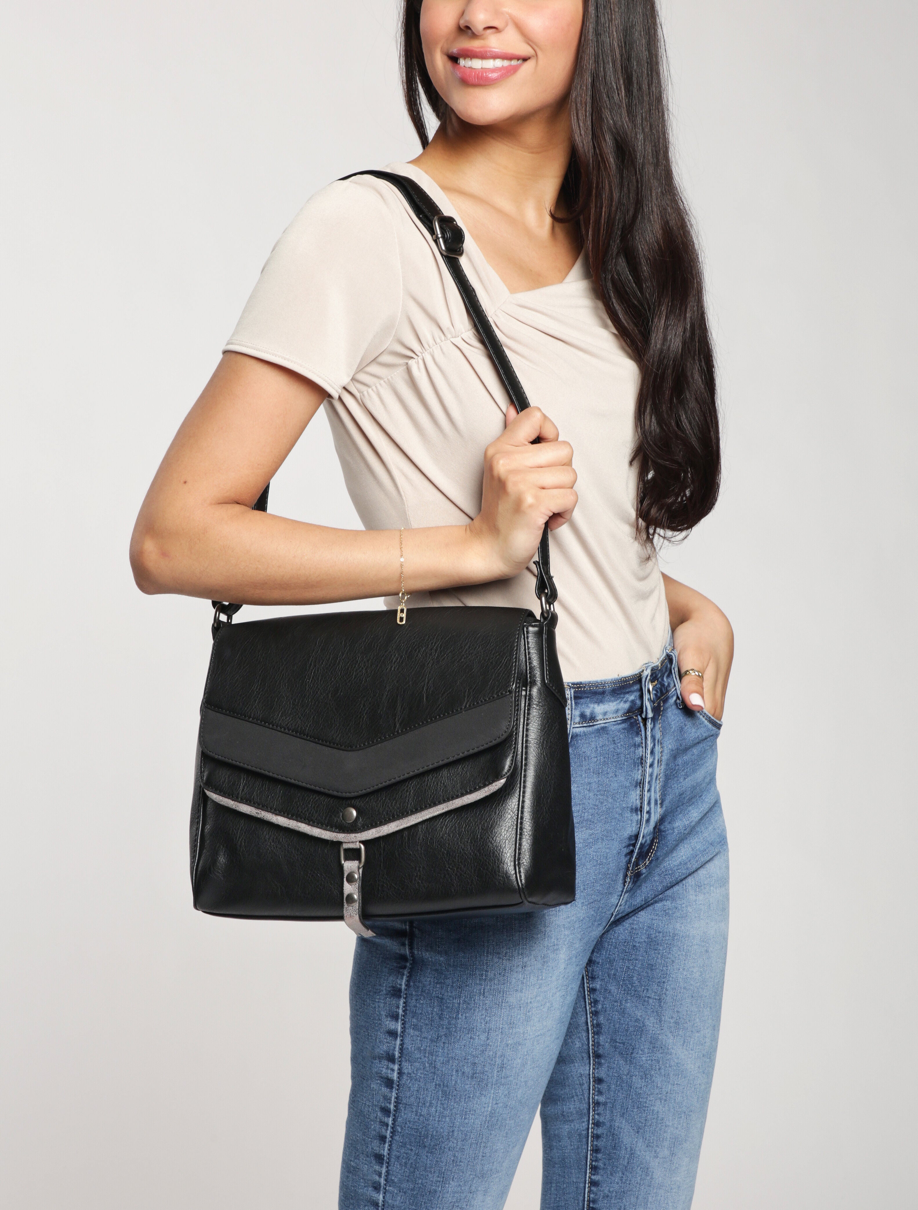 Sac besace Jerry - Noir - Image 5