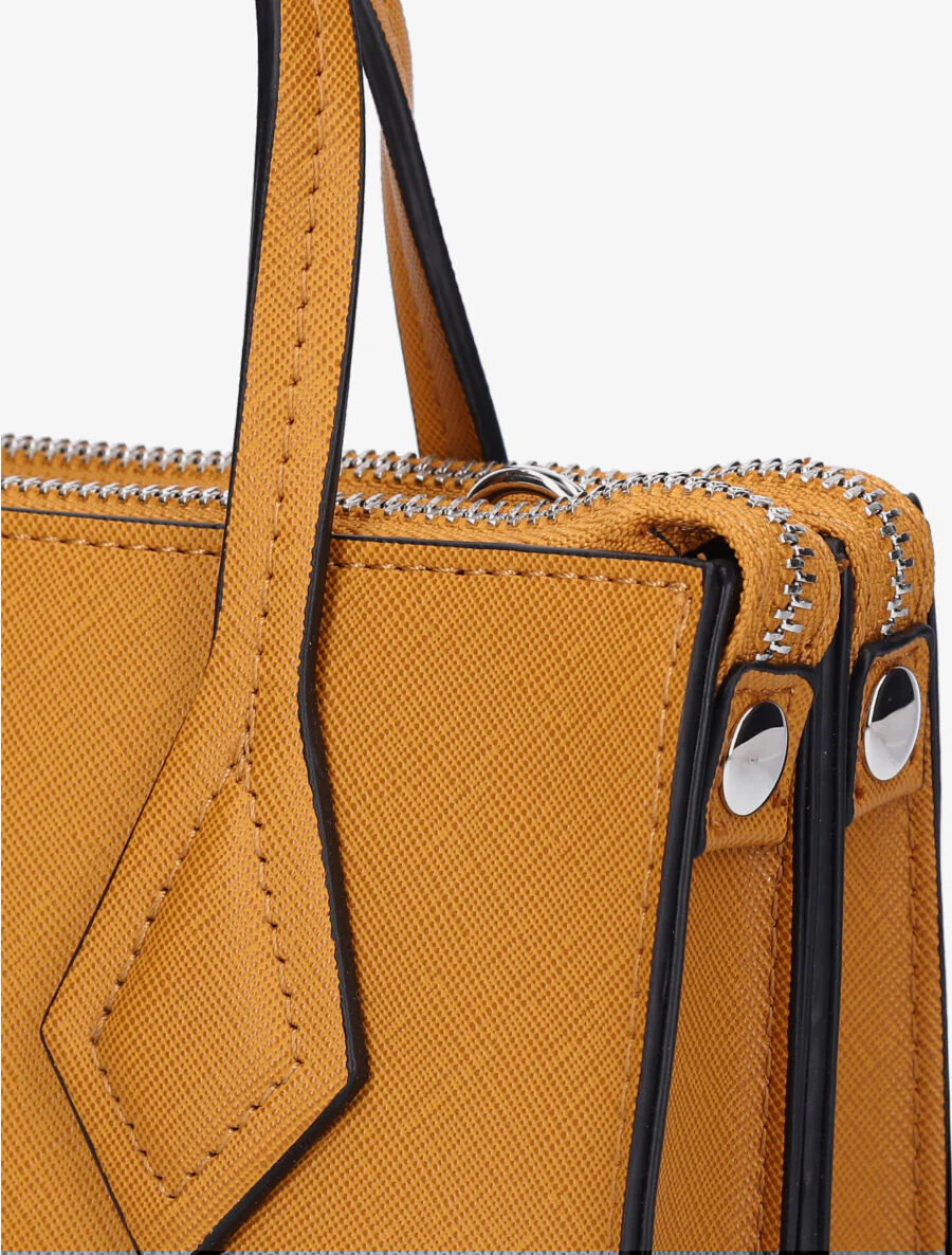 Sac besace Julie - Jaune moutarde - Image 4