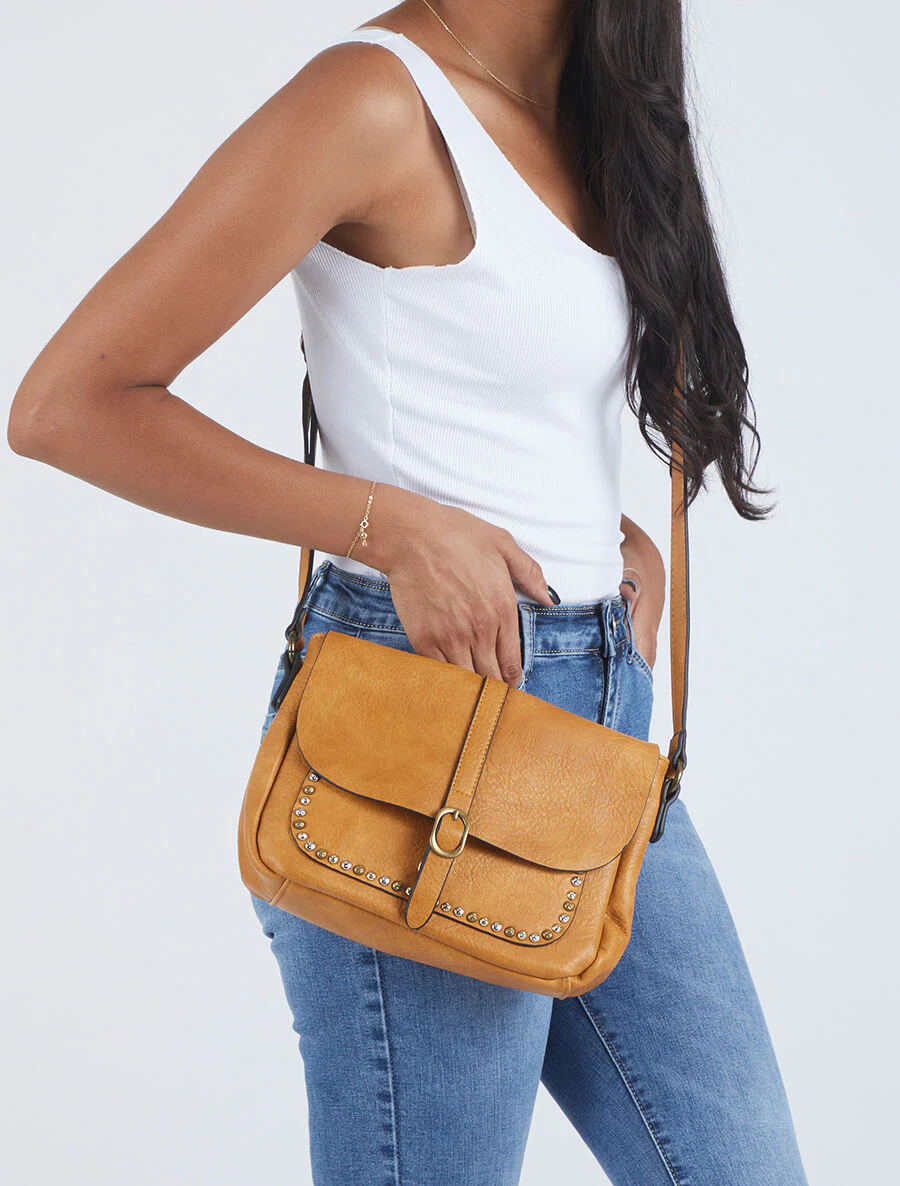 Sac besace Laulette - Jaune moutarde - Image 5