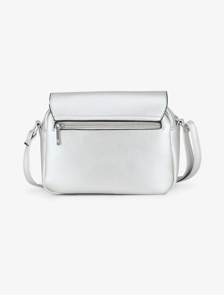 Sac besace Laura - Argent - Image 2