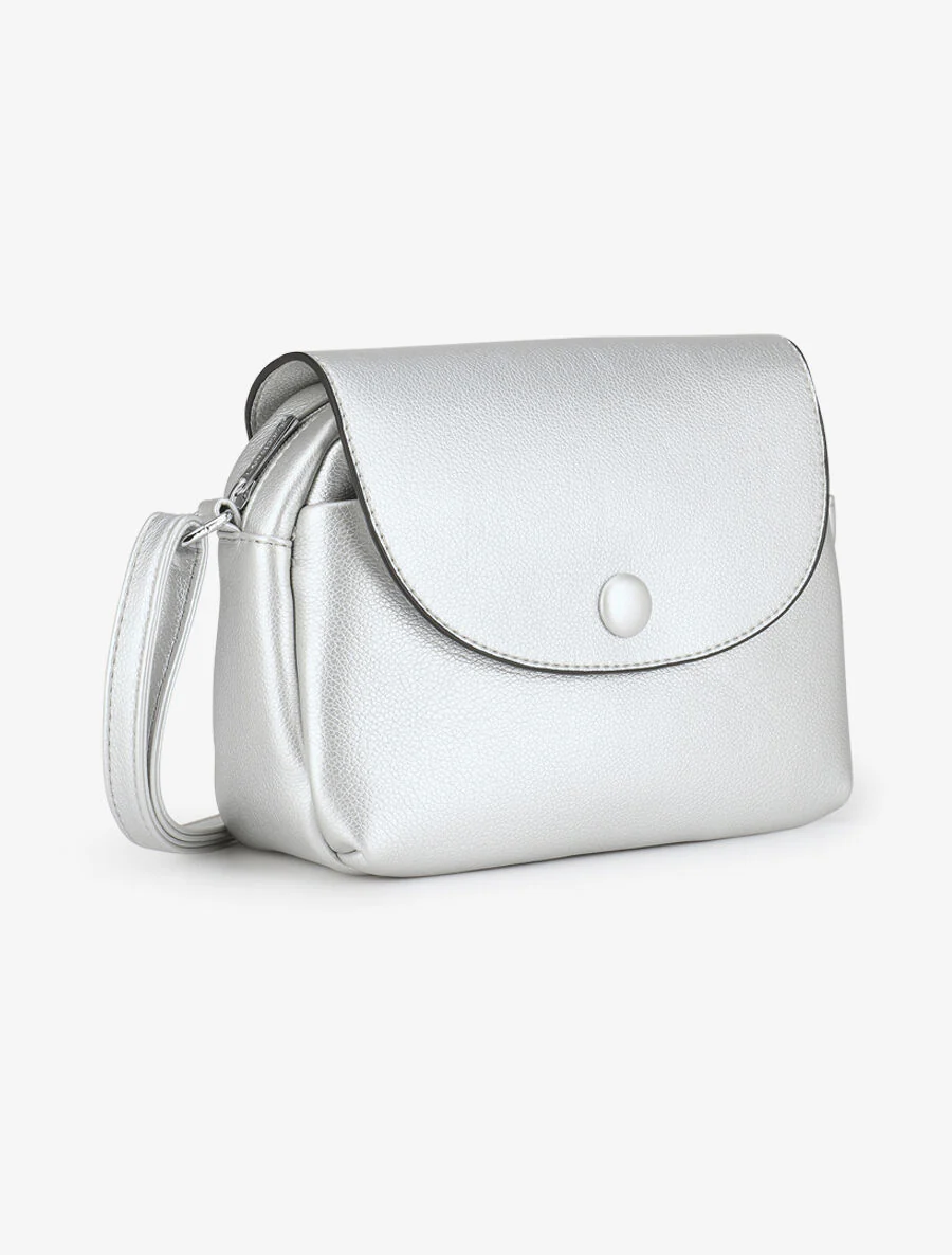 Sac besace Laura - Argent - Image 3