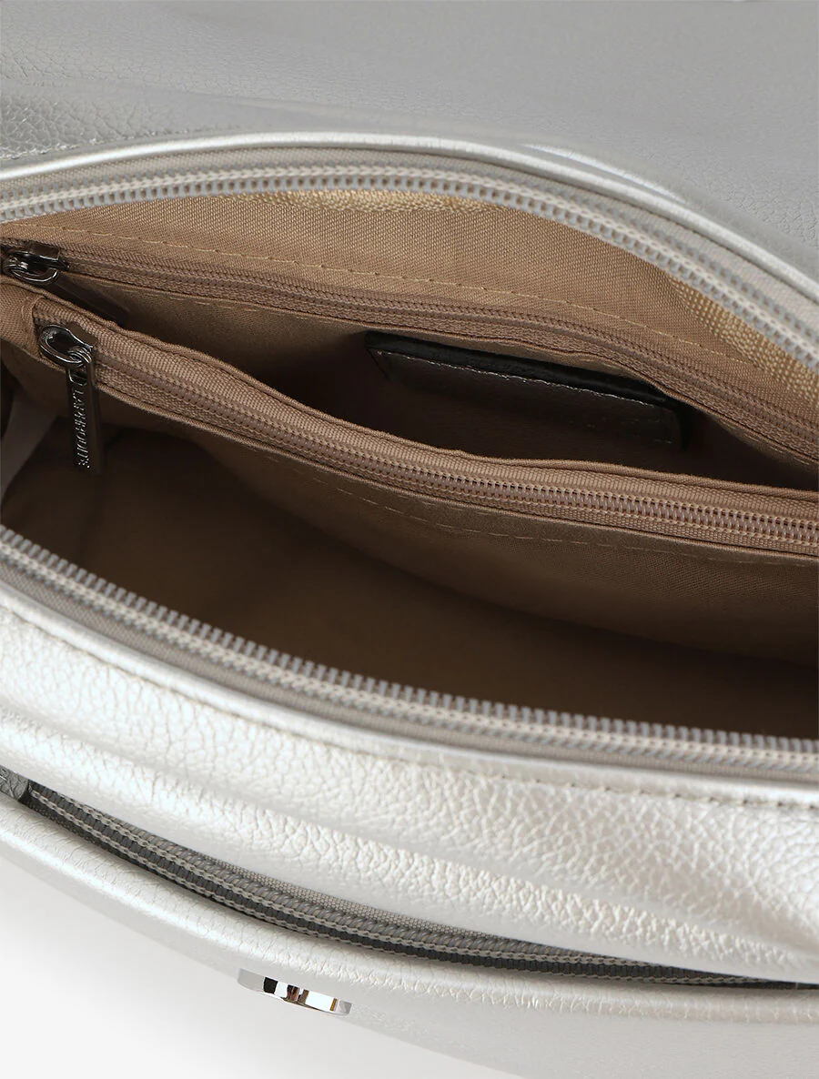 Sac besace Laura - Argent - Image 4