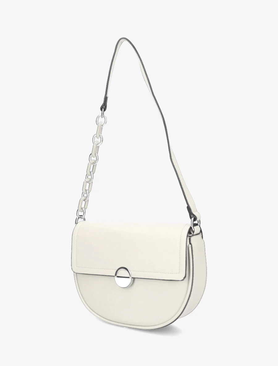 Sac besace Maja - Blanc métallisé - Image 2