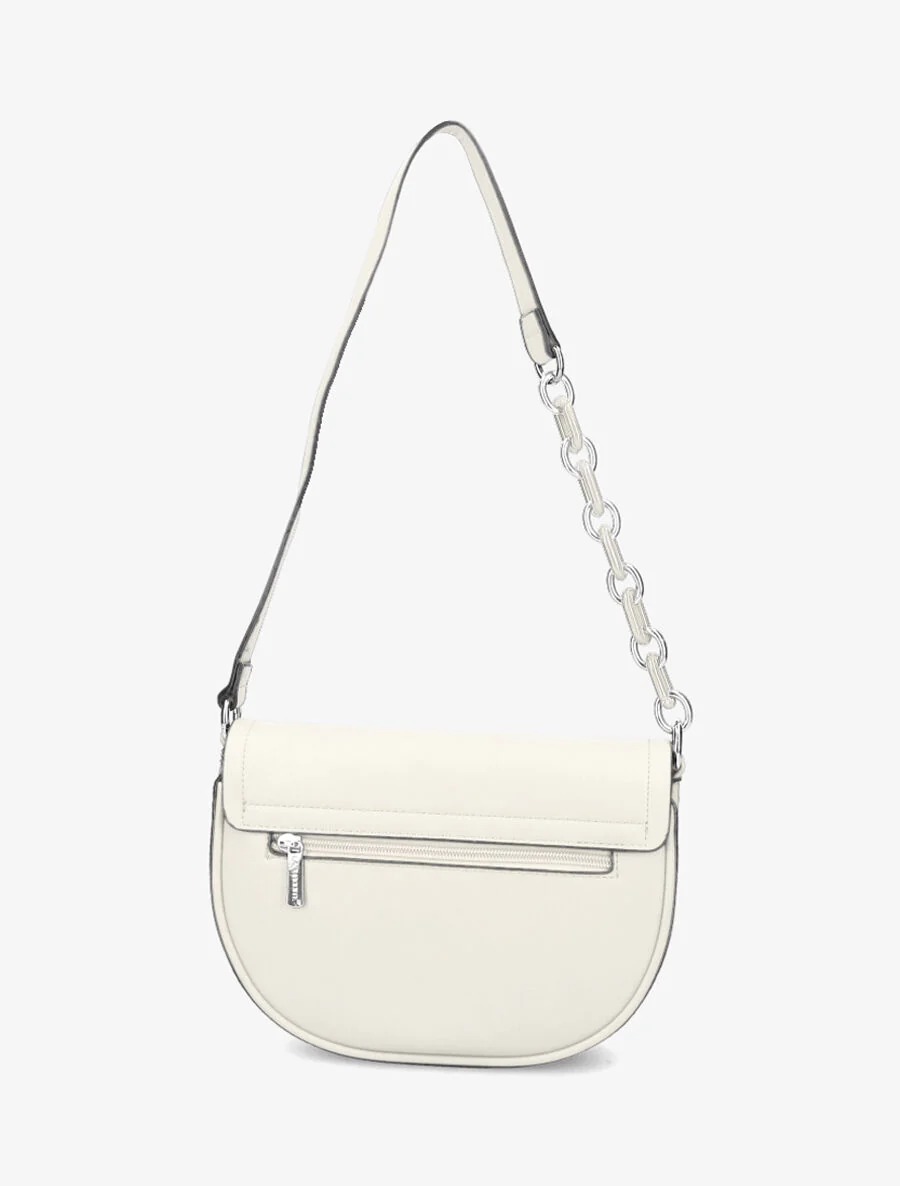 Sac besace Maja - Blanc métallisé - Image 3