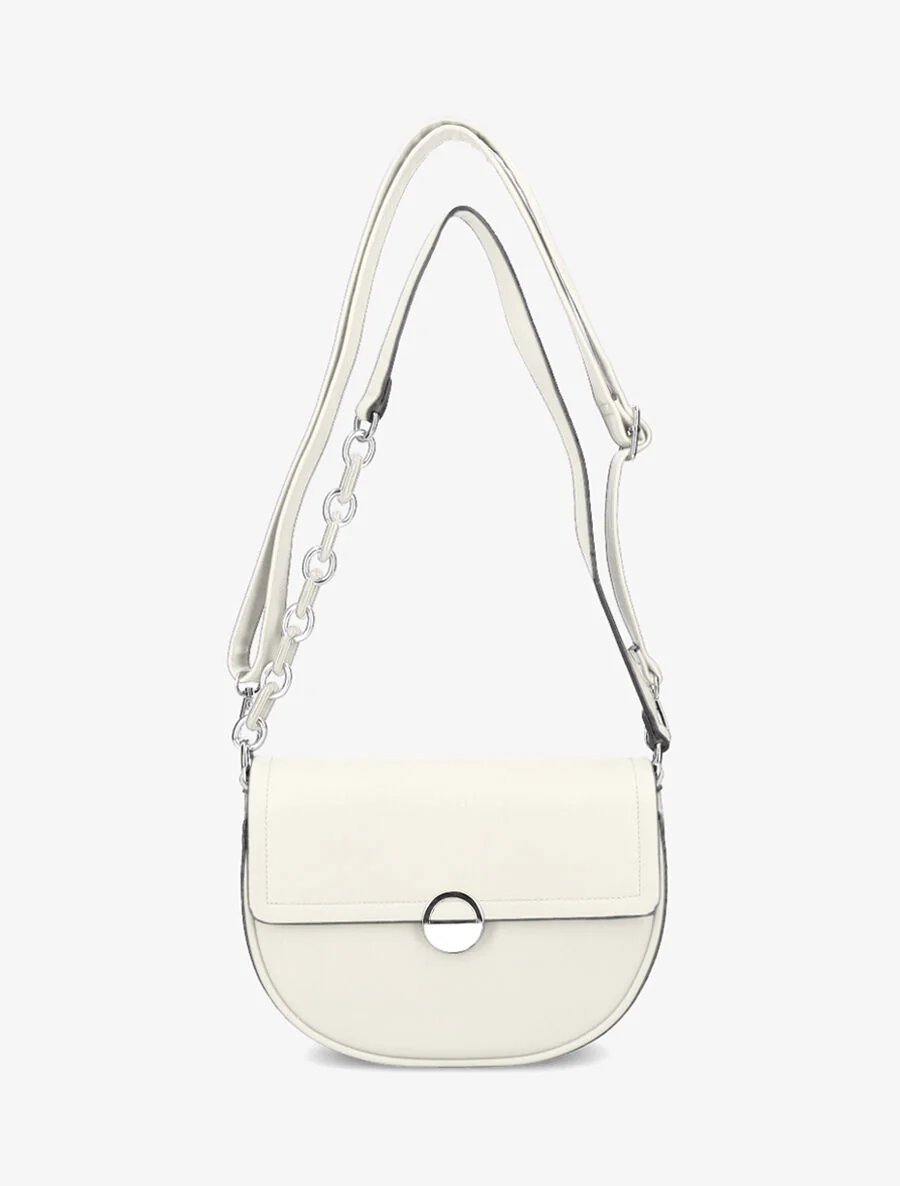 Sac besace Maja - Blanc métallisé - Image 4